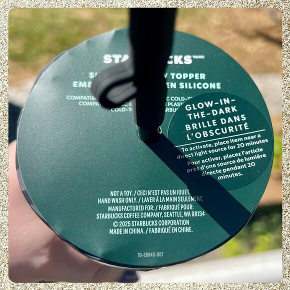🎃 NWT 2025 Starbucks Glow-in-the-Dark Matte Black Prism Venti Cold Cup Tumbler - Picture 6 of 9